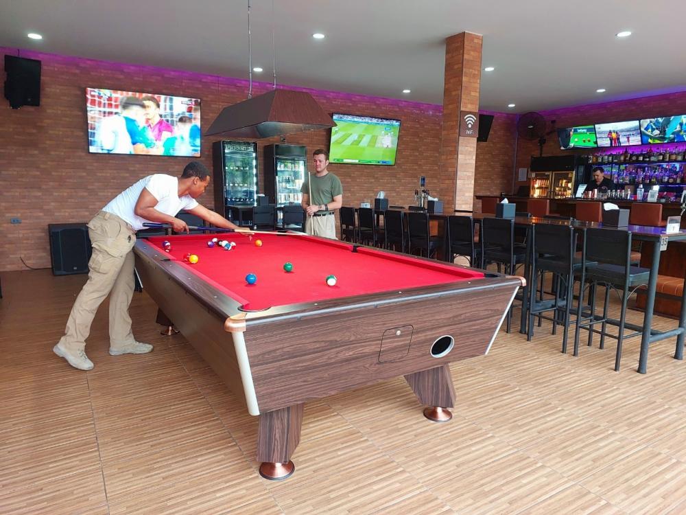 Enjoy a lively atmosphere while watching sports