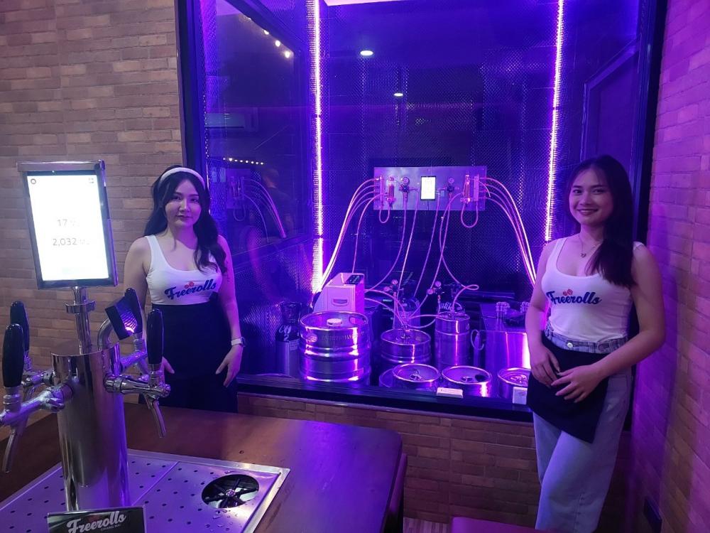 自助倒啤酒龙头是您在清迈活动中有趣的附加项目