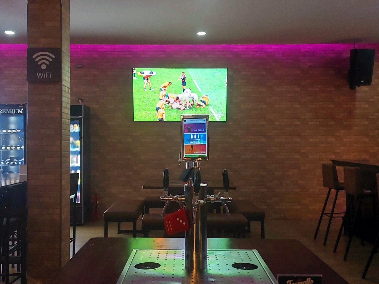 Sports bar national football league showing live in Chiang Mai