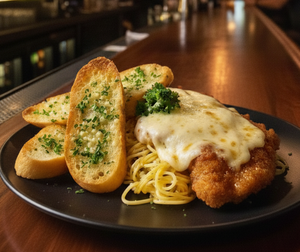 Hähnchen-Parmesan-Spaghetti