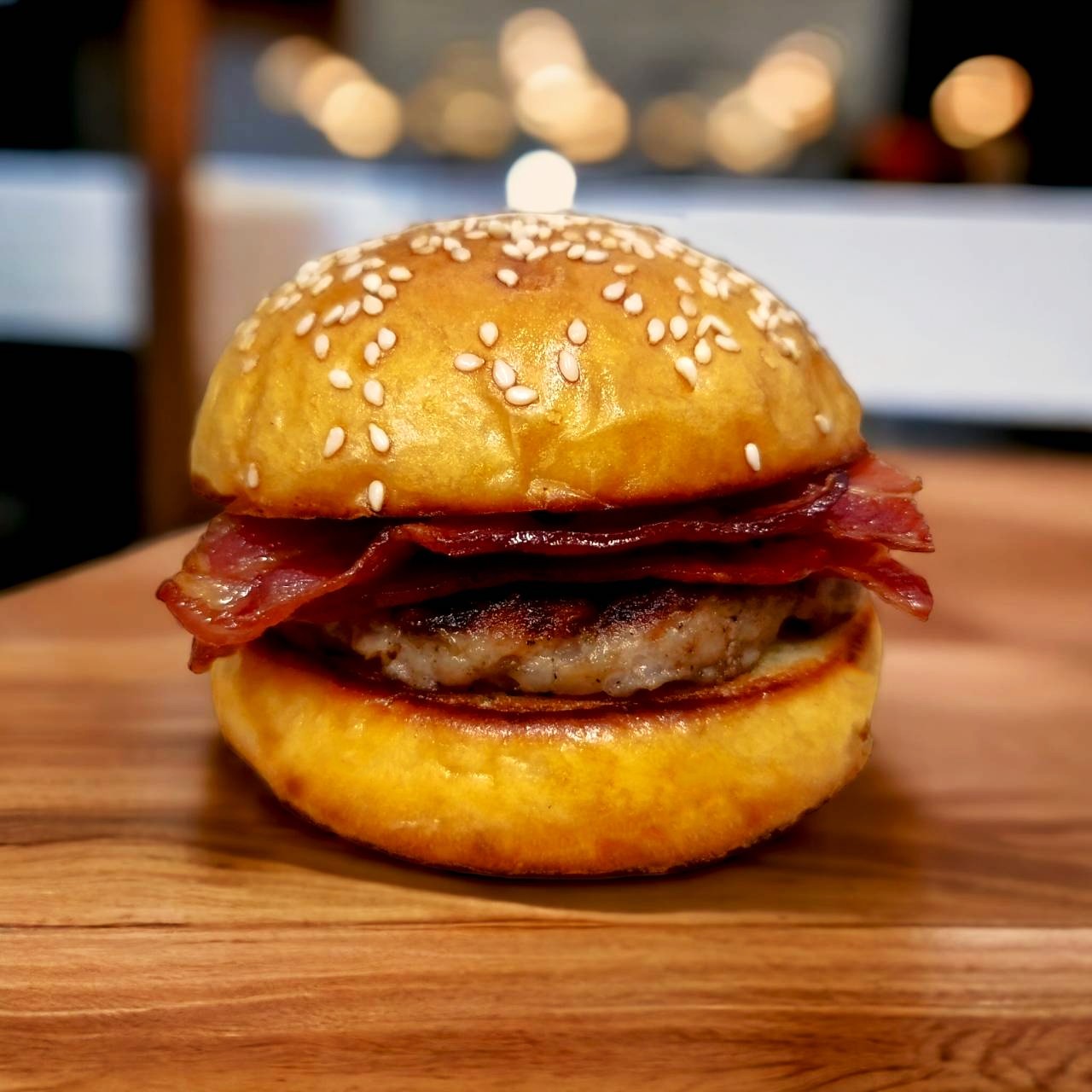Delicious slider burger in Chiang mai