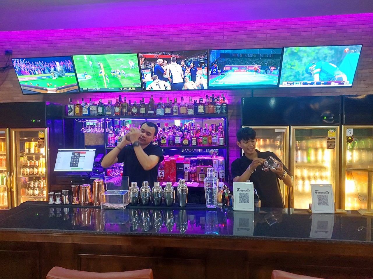 Watching sports events in Chiang mai