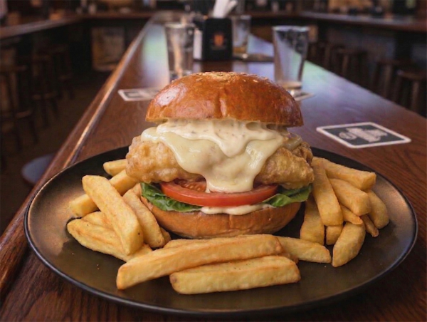 Fisch-Käse-Burger