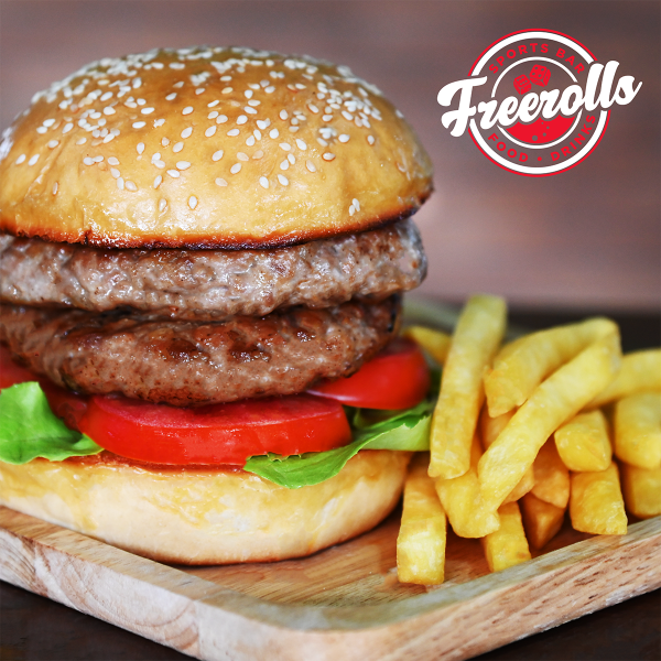 Doppelter Schweinefleisch-Burger