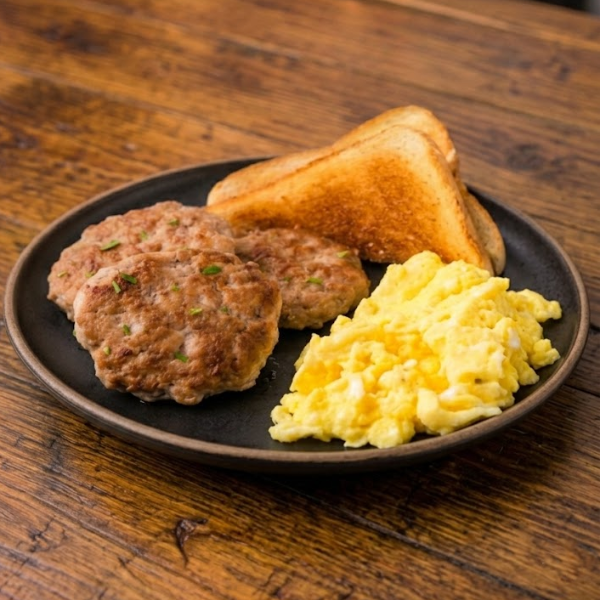 Frühstücks-Patty-Mahlzeit