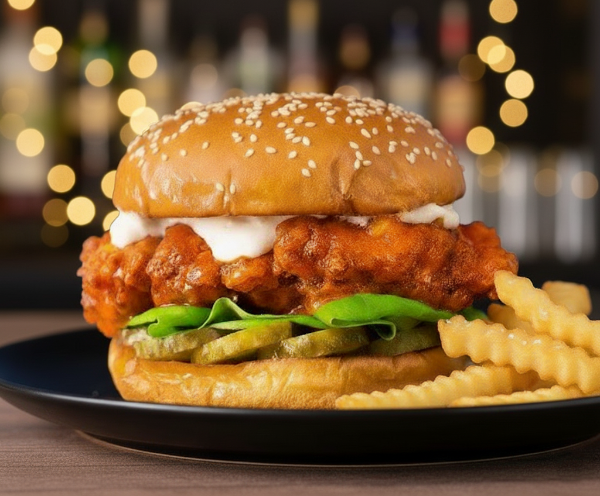 Buffalo Ranch Chicken Burger