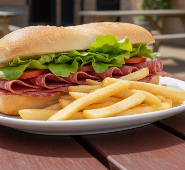 Italian Club Salami Sandwich