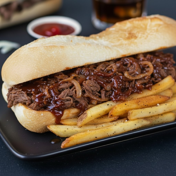 Rindersteak-Sandwich