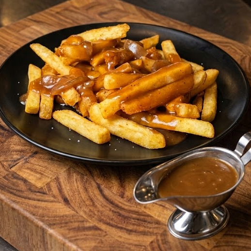 Steakhouse Pommes mit Soße