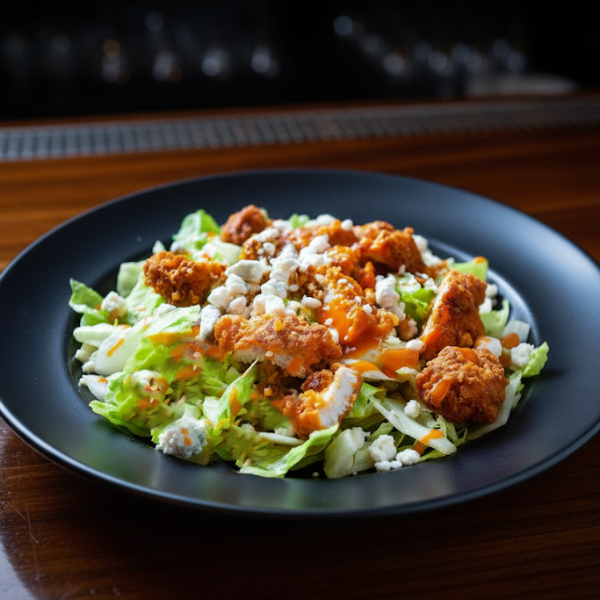 Crispy Buffalo Chicken Feta Salat